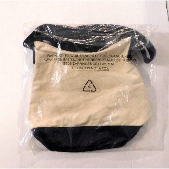 Nautica Canvas Bucket Shoulder Bag Beige Navy Blue Red Crossbody Purse Adj Strap - Picture 8 of 9